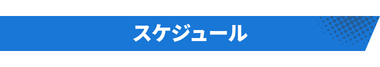 スケジュール