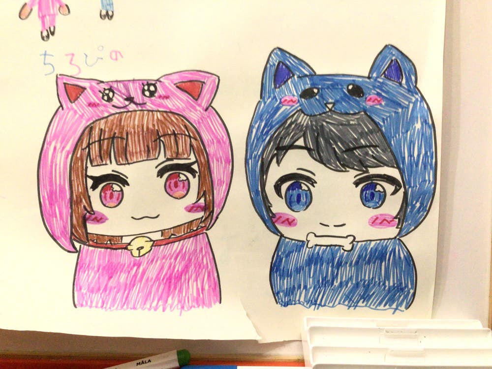 ちろぴのを一発書きしてみた！