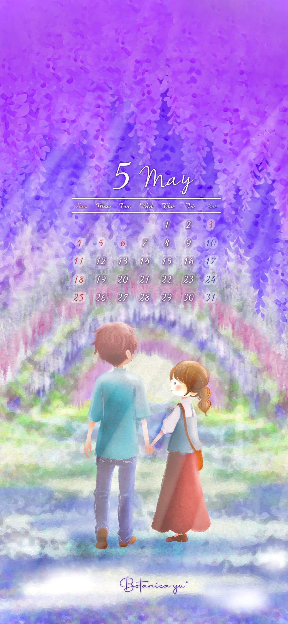 5月オリジナルイラストカレンダー