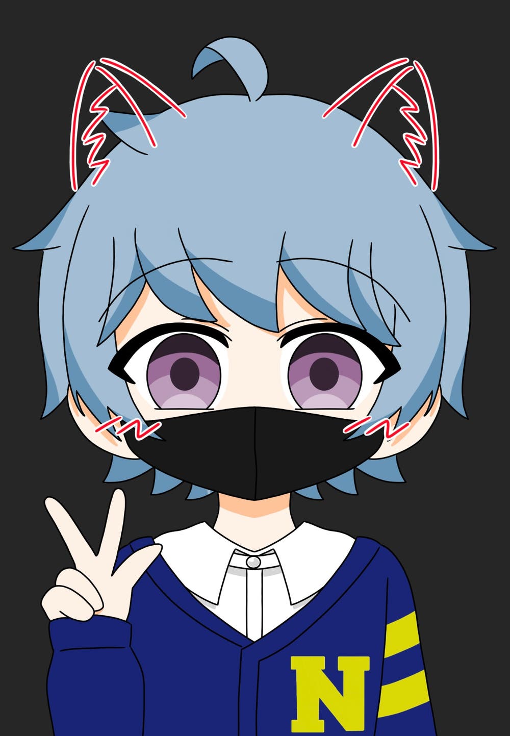 あつ森オリキャラ描いた！！