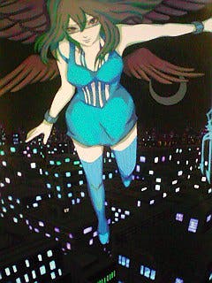 戦う天使のようなかんじ