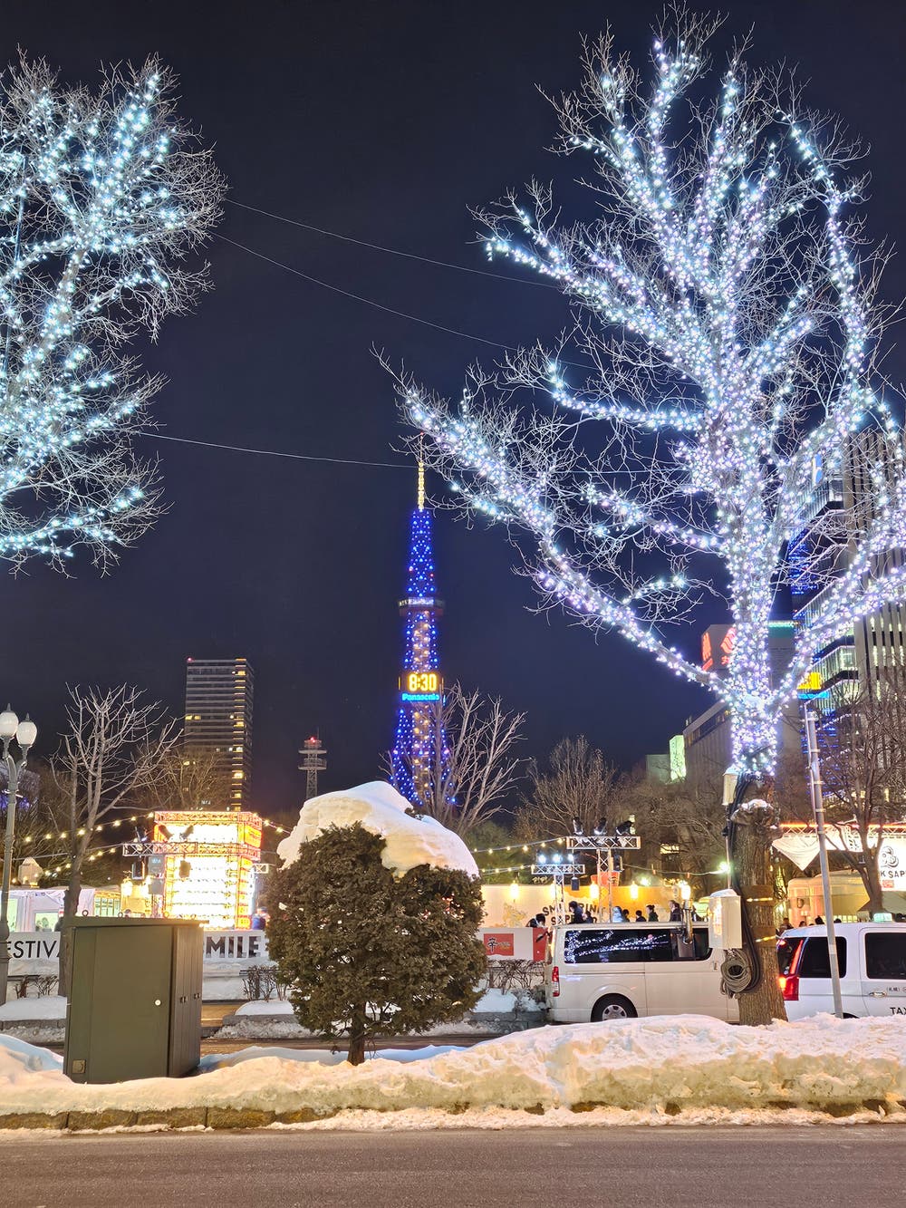 札幌テレビ塔（雪まつり会場から撮影）