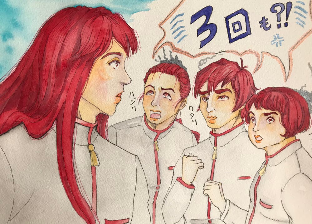 「亜遊の手紙」執筆中。