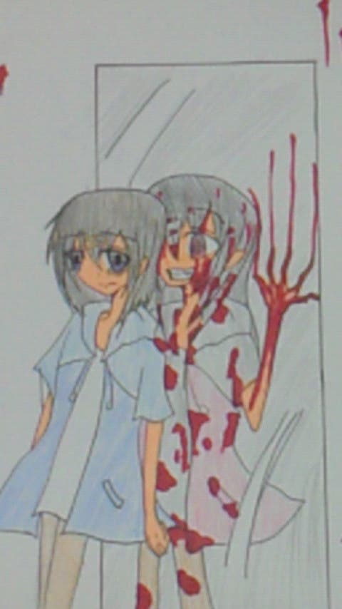 イラスト 人殺し 血が多いです 苦手な人は 見ない方がいいと思います 前原圭一 小説投稿エブリスタ