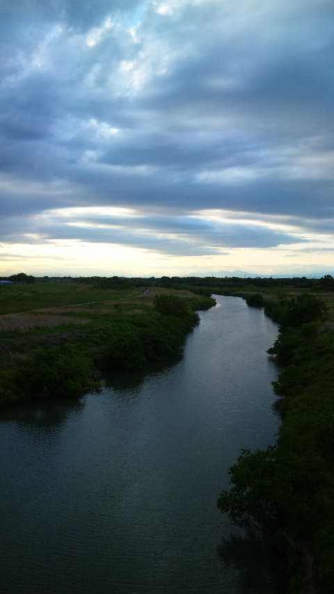 朝日のような夕日