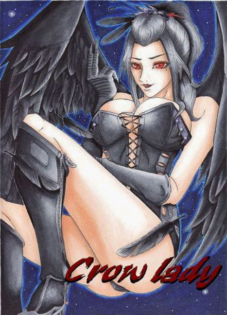 イラスト Crow Lady カラスの擬人化 万事休す 小説投稿エブリスタ