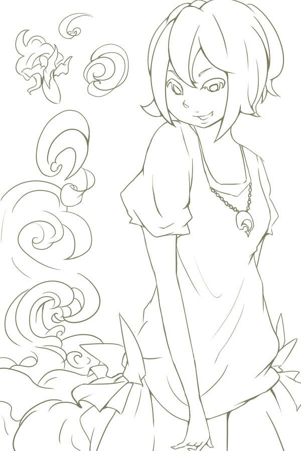 [線画]金魚的な何か