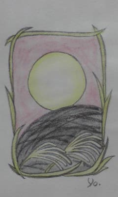 イラスト 花札風 満月 水月 よう 小説投稿エブリスタ