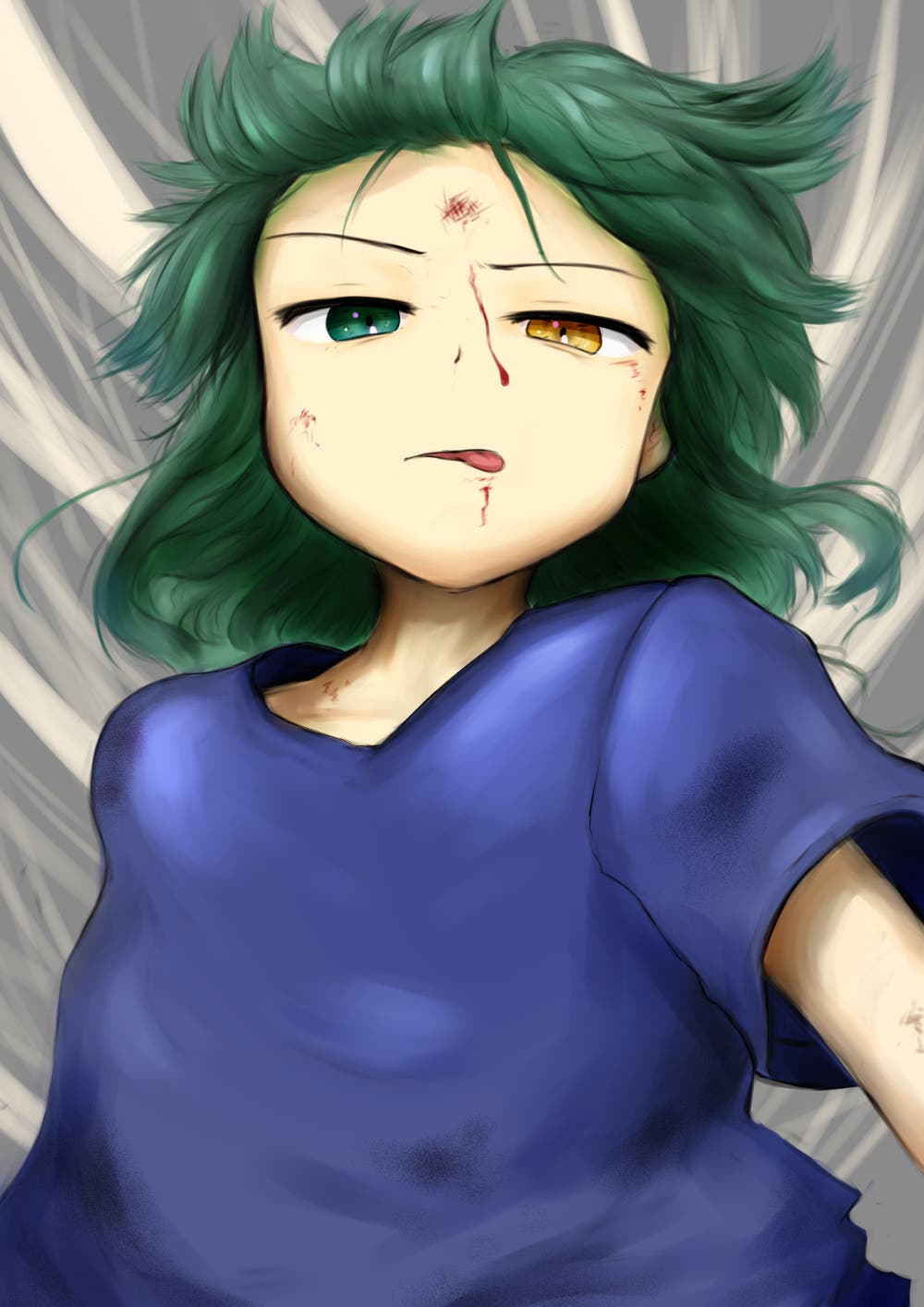 【イラスト】向かい風。｜久津葉六識 小説投稿エブリスタ