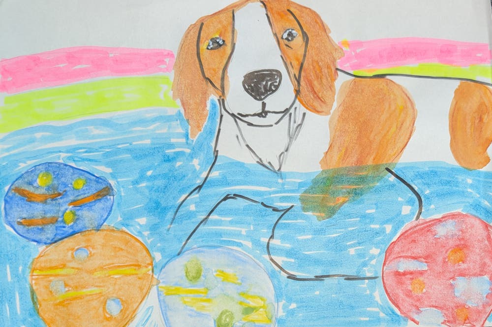 水風船とプール