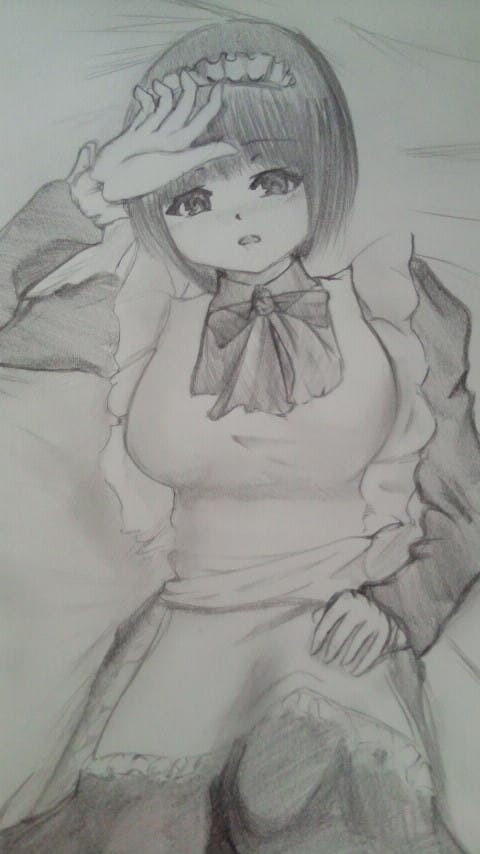 抱き枕風イラスト