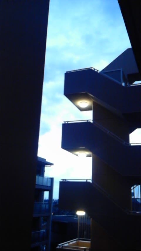 マンションの一角