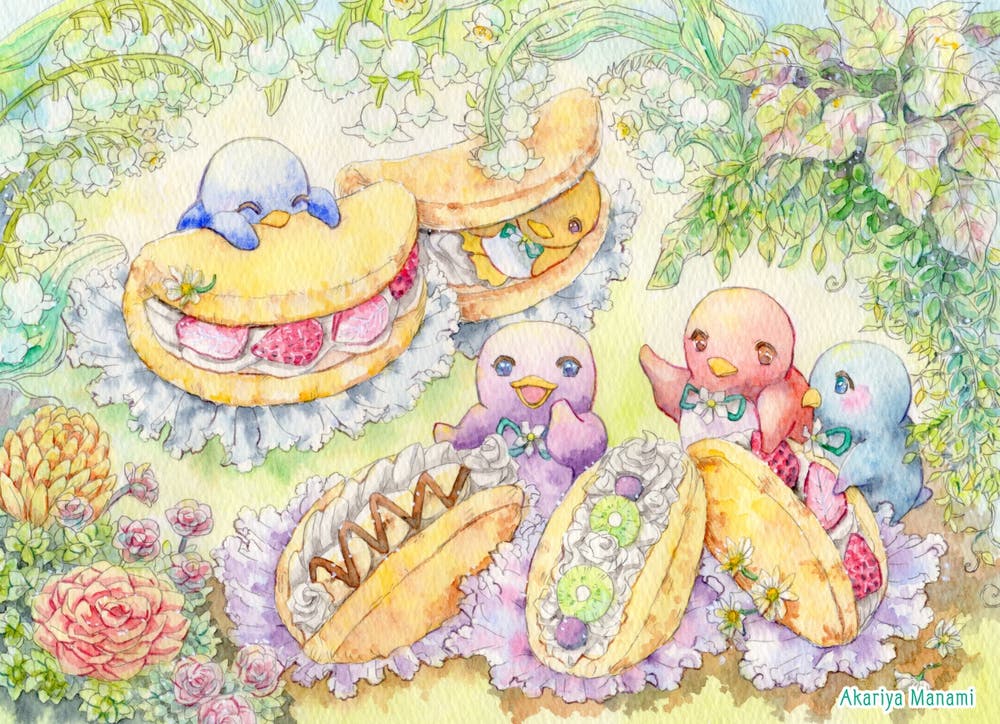 ペンギンおやつ☆ふわふわオムレット