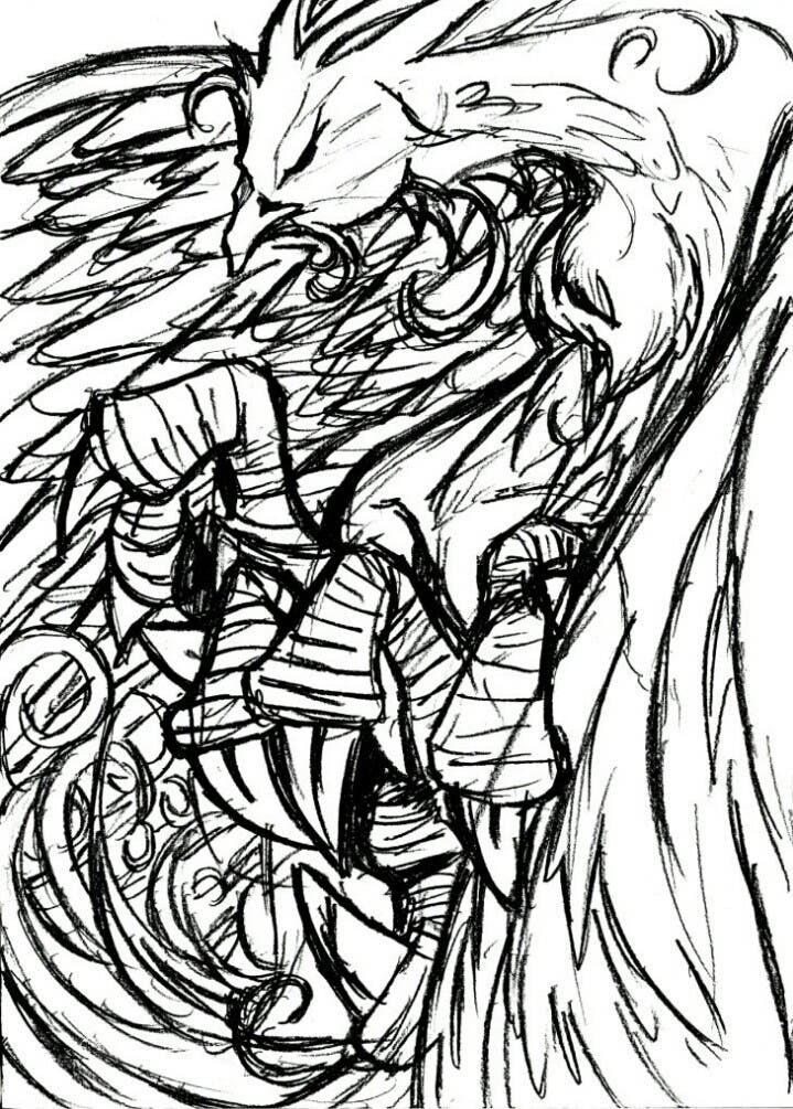 イラスト】【幻獣】朱雀｜黒塚|∀・)ノ - 小説投稿エブリスタ