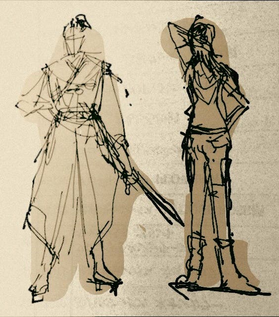 落書きー土方と留香