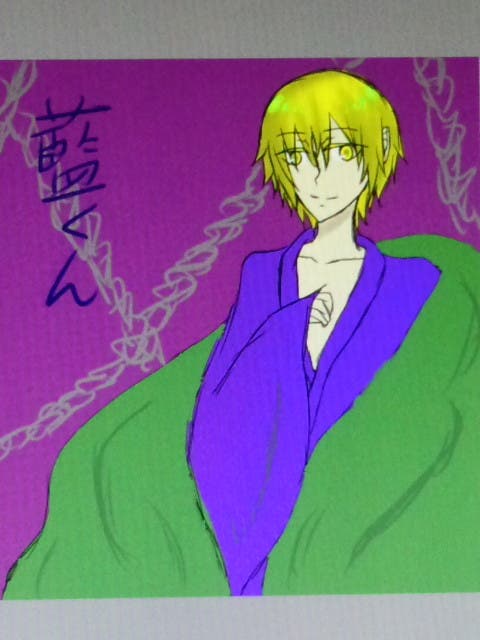 藍くん描かせていただきました