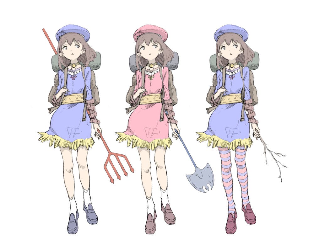 中庭の女の子（デフォルト）