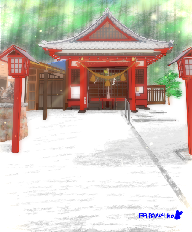 イラスト 神社絵 シュン 小説投稿エブリスタ
