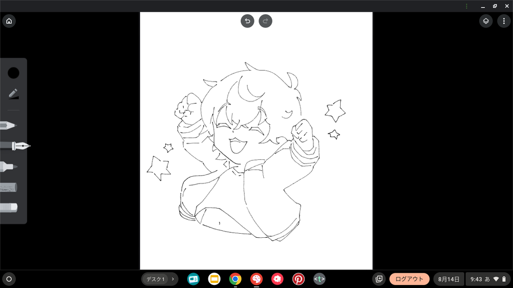 ウィンブレのキャラ描いた！！分かるかなぁ？