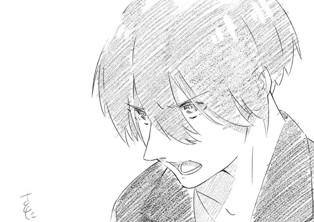 開いてる口練習。