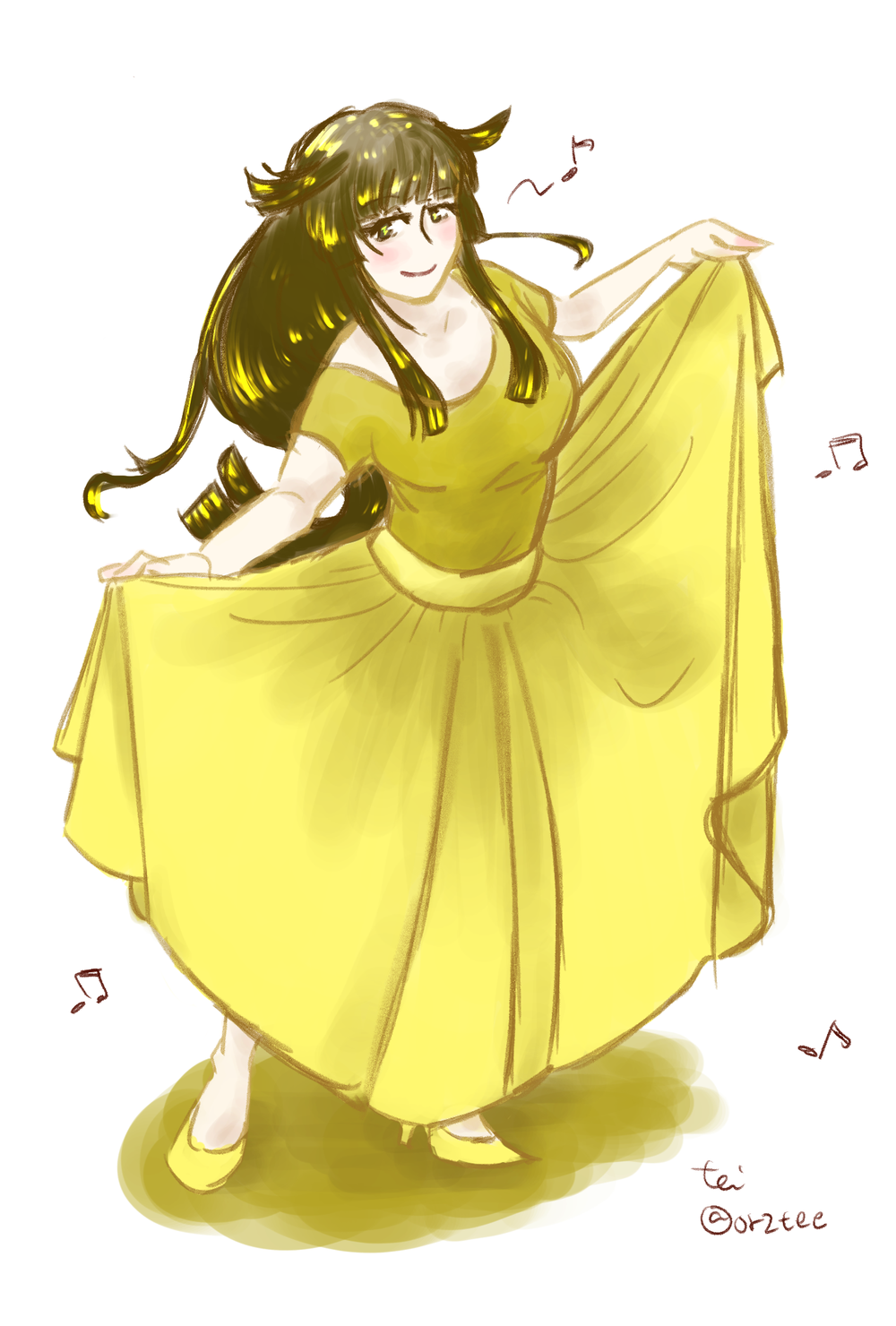 雷の悪魔らくがき