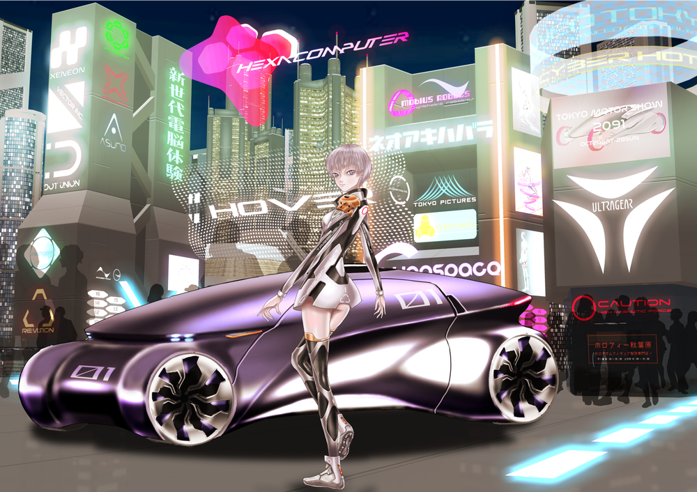 イラスト サイバーパンクシティ２ Masahom 小説投稿エブリスタ