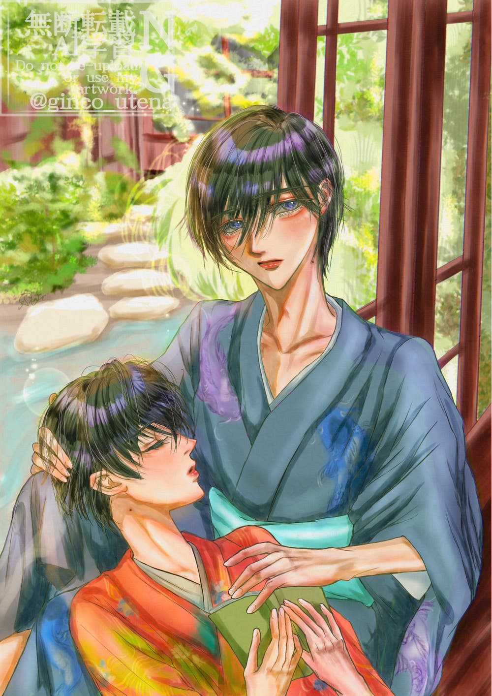 離れへいざなう浴衣兄妹