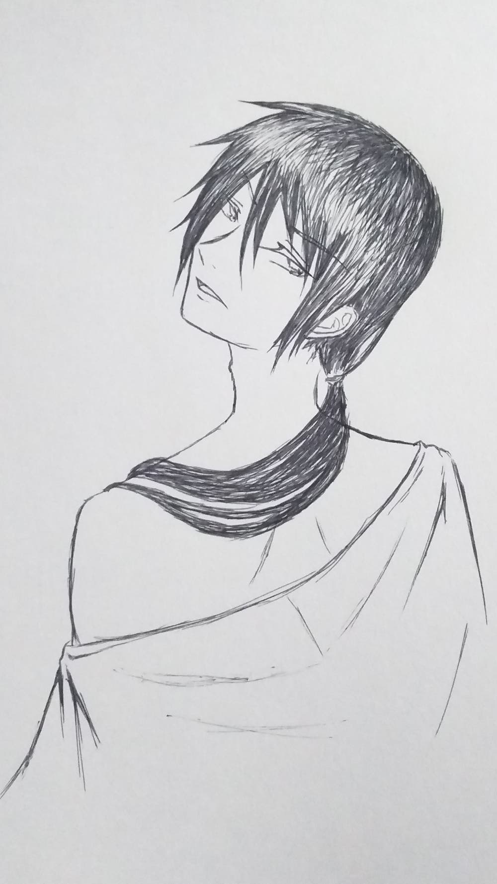 振り向き(ペンで１発)
