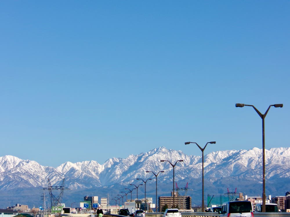 立山連峰（婦中大橋）